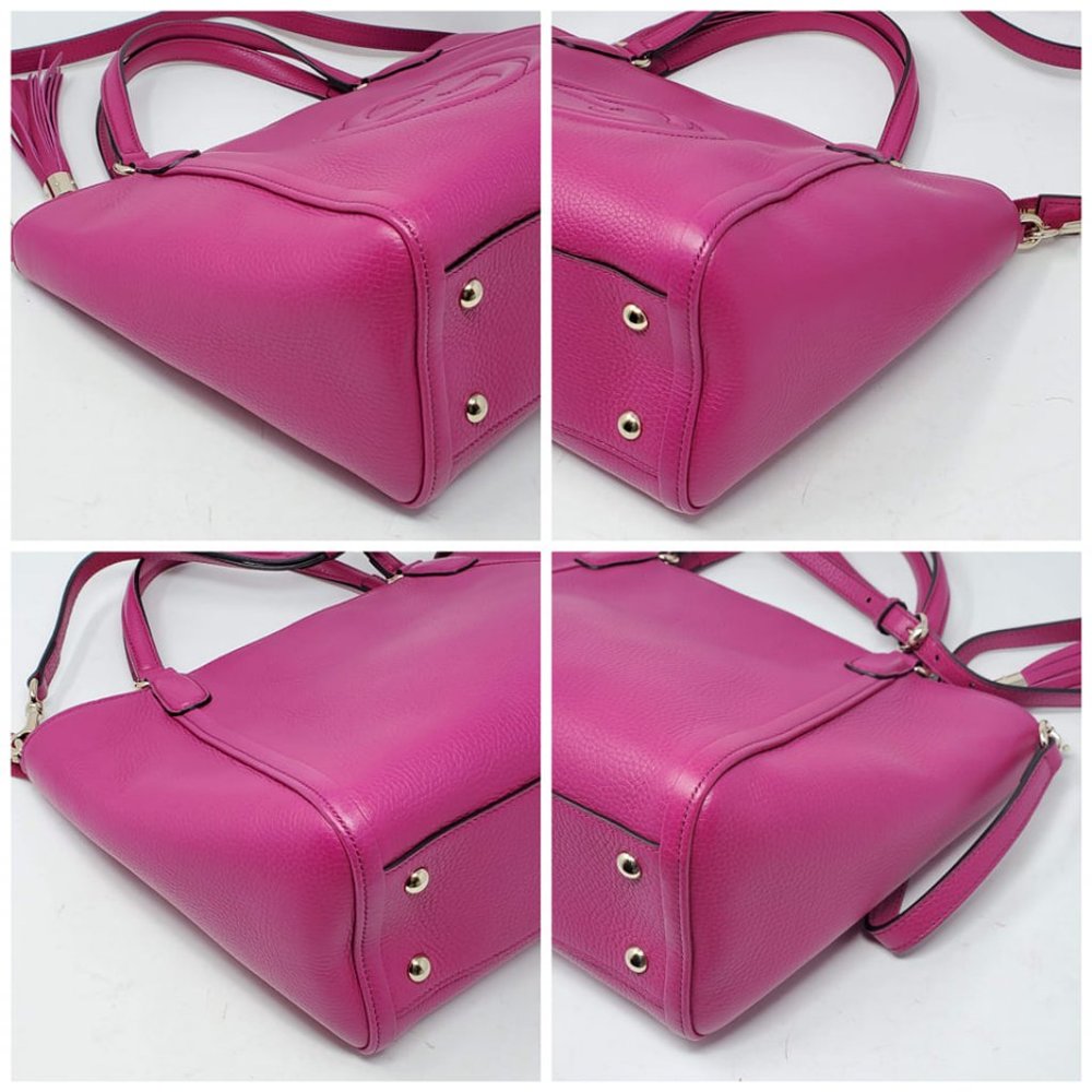 100% Auth GUCCI Soho Calfskin Crossbody Bag - Picture 11 of 13